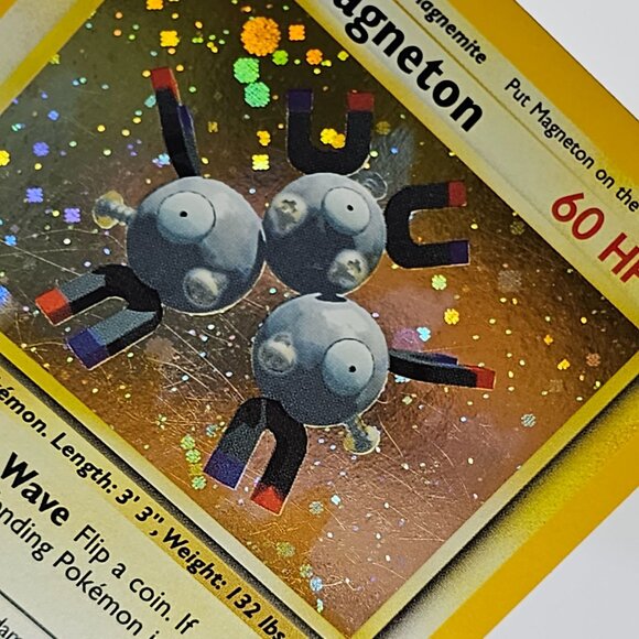Magneton 9/130 Base Set 2 Holo Pokémon Card Lightly Played - Picture 8 of 8